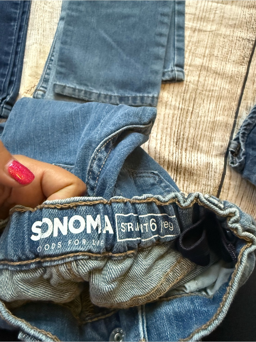 Denim jeans pants boys lot bundle size 6 size 7 Target Sonoma Levi’s - Picture 4 of 9